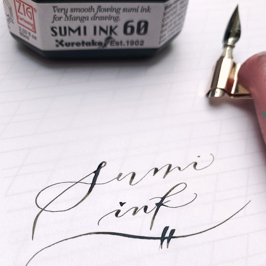 Inkoust Kuretake Sumi ink, 60 ml, černý