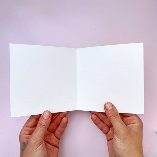 Karty na výrobu vlastních přání - Akvarelový papír I., 12,5 x 12,5 cm