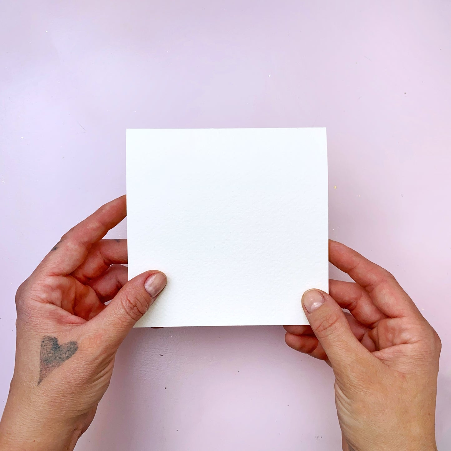 Karty na výrobu vlastních přání - Akvarelový papír I., 12,5 x 12,5 cm