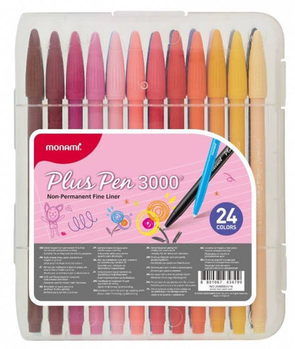Monami Plus Pen 3000 barevná sada 24 KS